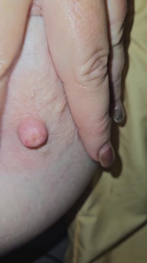 Nipple Play for Daddy!