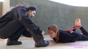 ANITA - Tied slave worships! (HD)