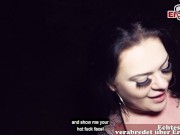 Fette deutsche BBW Schlampe auf der Straße abgeschleppt und gefickt