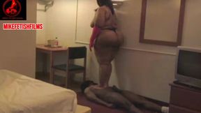 HUGE SSBBW FULL WEIGHT TRAMPLE