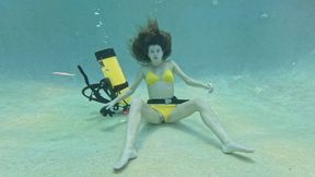 Stuck to the Pool Drain Under the Pool Cover with Nathalia