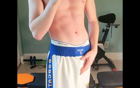 Twinks Cute Abs and Dick in Socks