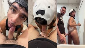 wrecked in the mall bathroom by a massive cock!!!