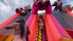 Horny&#x1F975; Lesbians Banging In A Bouncy Castle: A XXX Adventure