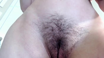 Teasing Her Hairy Pussy for You | Mia Nyx Black Lace Panty