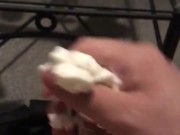 Stevo00a (Me) Alone Cheeky Whipped Cream Wanking in Lounge