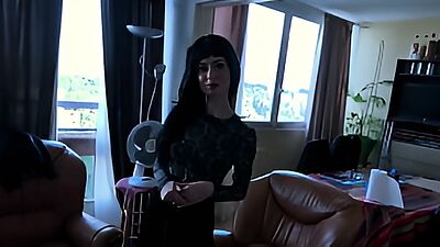 A French Goth Chick Loves Getting Fucked EVEN ANALLY AND Cums All Day Long !!!