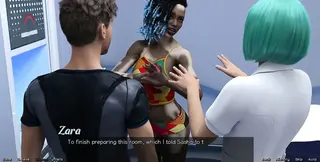 Stranded in space with hot black women on my bed