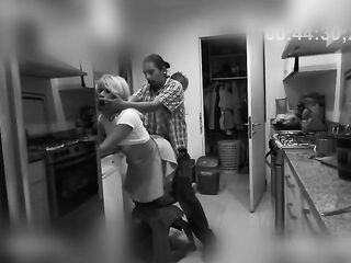 This bastard fucked the cleaning lady, but it was all caught on camera