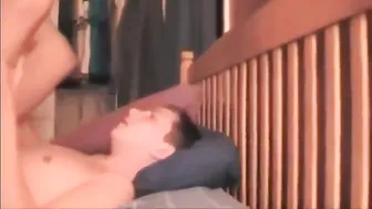Young twink begs older daddy to fuck him bareback