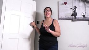 Top-heavy BBW landlady Cassy Hill gives POV fuck with big hairy pussy