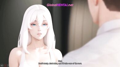 Linda’s Oily Hands Calm His Nerves Then Fill the Whole Hentai Game With Creamy Lust