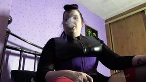 Smoking in My Purple Corset