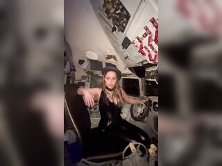 Mistresse Tirza and two bi-whores in the cockpit.