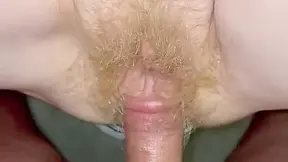 Fucking And Cumming On Wifes Hairy Blonde Pussy