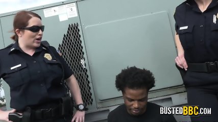 Low life criminal gets caught peeping on women by horny cops