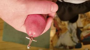Sounding 6mm and masturbating