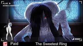 Sweet and creepy ghost Sadako haunts a porn demo game, leading to adultery