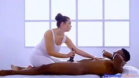 Lovely plumper is made for big black cock - massage apartments