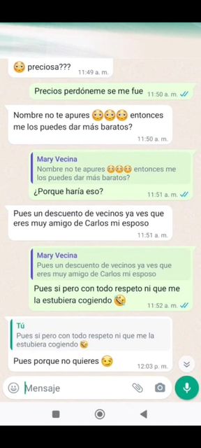 Mrs. Mary Sends Me a Message Again and I Record Under Her Dress and I Have Fun Her