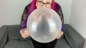 Lots of spit in a balloon