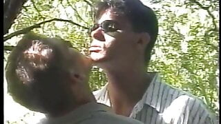 Randy studs under a tree fucking bung hole and giving head