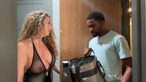 Delivering dick to her front door
