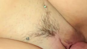 Stepmom's small pussy filled with hot jizz after a wild ride