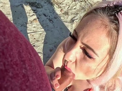 German teen fucked in the ass on Mallorca beach