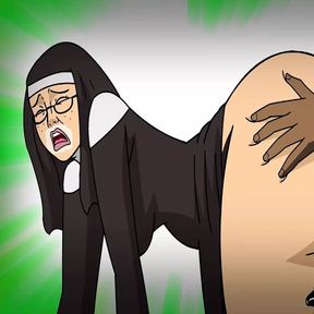 A nun takes BBC in every hole