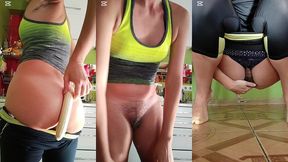 jogging with banana and egg inside me