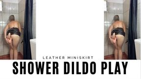 leather miniskirts dildo shower