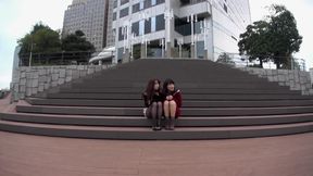 Best Japanese model in Hottest Public, Lesbian JAV clip