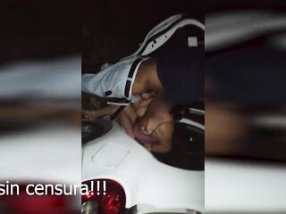 Dogging with neighbour in car, cuckold watching creampie 2021