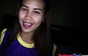 6 months pregnant Thai teen Lily Koh short fuck and POV blowjob porn