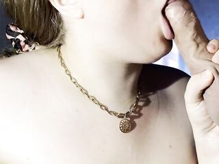 SLOPPY ORAL-JOB-JOB ,THIS CHAB CUM ON MY TITTIES UNEXPECTED