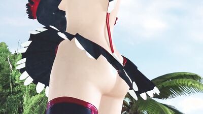 Dead or Alive Xtreme Venus Vacation Misaki Ryuuko Matoi Battle Outfit Nude Mod Fanservice