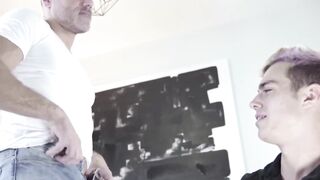 MyCreepyDad.com - Handsome daddy's raw anal conquest after stepson's eager blowjob