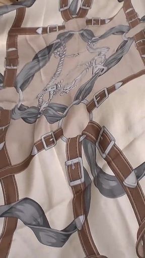 Cum on Stepmother's Silk Scarf, Lady Victoria Valente