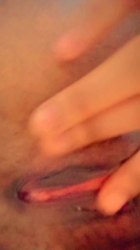 Pussy was way tooo tight for my dick so she decided to use her hands instead.