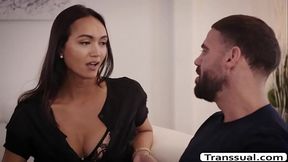 Asian TS Andrea Zhay analed by big dick