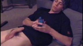 After showing off his hairy ass, Jayden lubes up his impressive hard cock. He acts just like a boy who has known all his life that he is awesome to look at. Guys can't take their eyes off this straight boy, and he knows it.