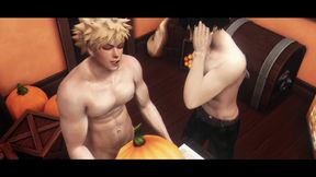 Hero's Halloween 2022 - Pumpkin Pie - Kacchan x Deku - My Hero Academia trio DIMENSIONAL Animation Parody