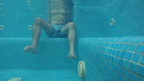 amateur pale skin redhead guy with hot smooth bum caught playing underwater in a public jacuzzi with a twink and then exposing his hairless ass alone - full version