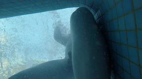 amateur pale skin redhead guy with hot smooth bum caught playing underwater in a public jacuzzi with a twink and then exposing his hairless ass alone - full version