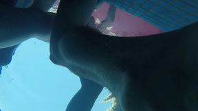 amateur pale skin redhead guy with hot smooth bum caught playing underwater in a public jacuzzi with a twink and then exposing his hairless ass alone - full version