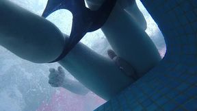 amateur pale skin redhead guy with hot smooth bum caught playing underwater in a public jacuzzi with a twink and then exposing his hairless ass alone - full version