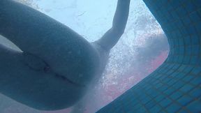 amateur pale skin redhead guy with hot smooth bum caught playing underwater in a public jacuzzi with a twink and then exposing his hairless ass alone - full version
