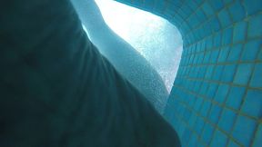 amateur pale skin redhead guy with hot smooth bum caught playing underwater in a public jacuzzi with a twink and then exposing his hairless ass alone - full version