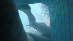 amateur pale skin redhead guy with hot smooth bum caught playing underwater in a public jacuzzi with a twink and then exposing his hairless ass alone - full version